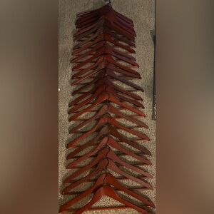 25 solid wood hangers